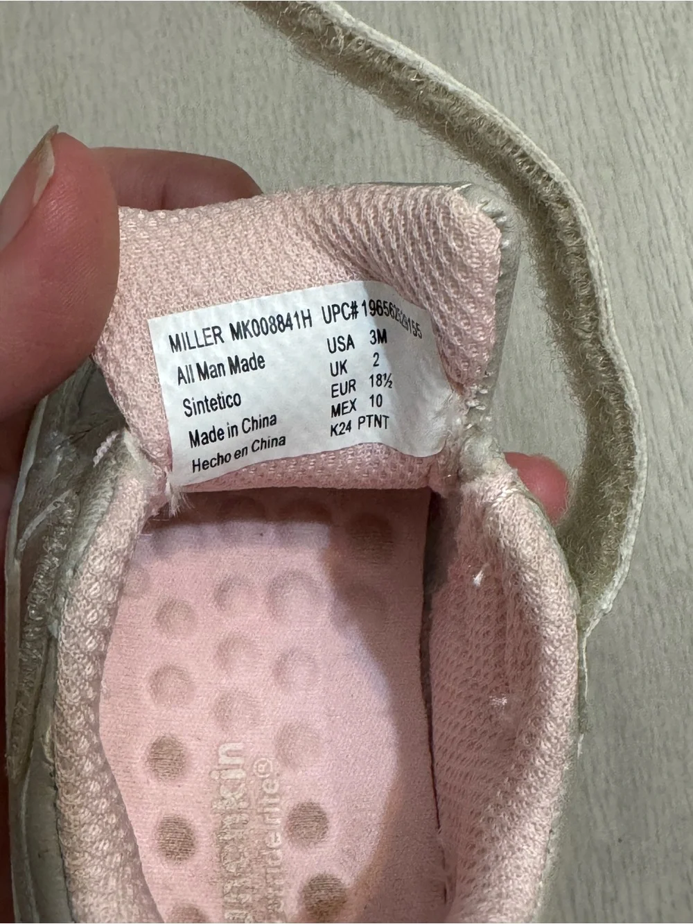 Stride Rite Sparkle Baby Girl Walker Shoes SZ3